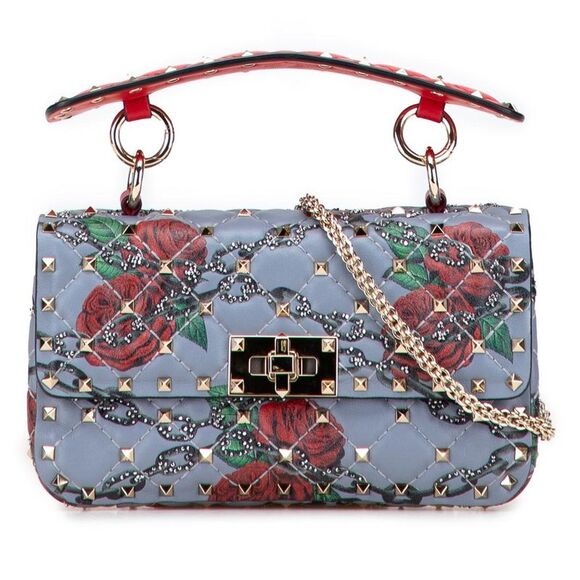 Pre Loved valentino Women Blue Satchel - Picture 1 of 8